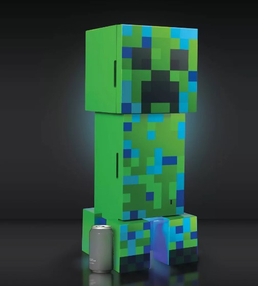 Minecraft Charged Creeper Figural Mini Fridge