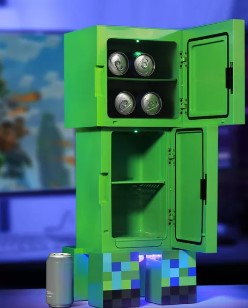 Minecraft Charged Creeper Figural Mini Fridge