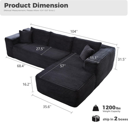 Sectional L Shaped Couch