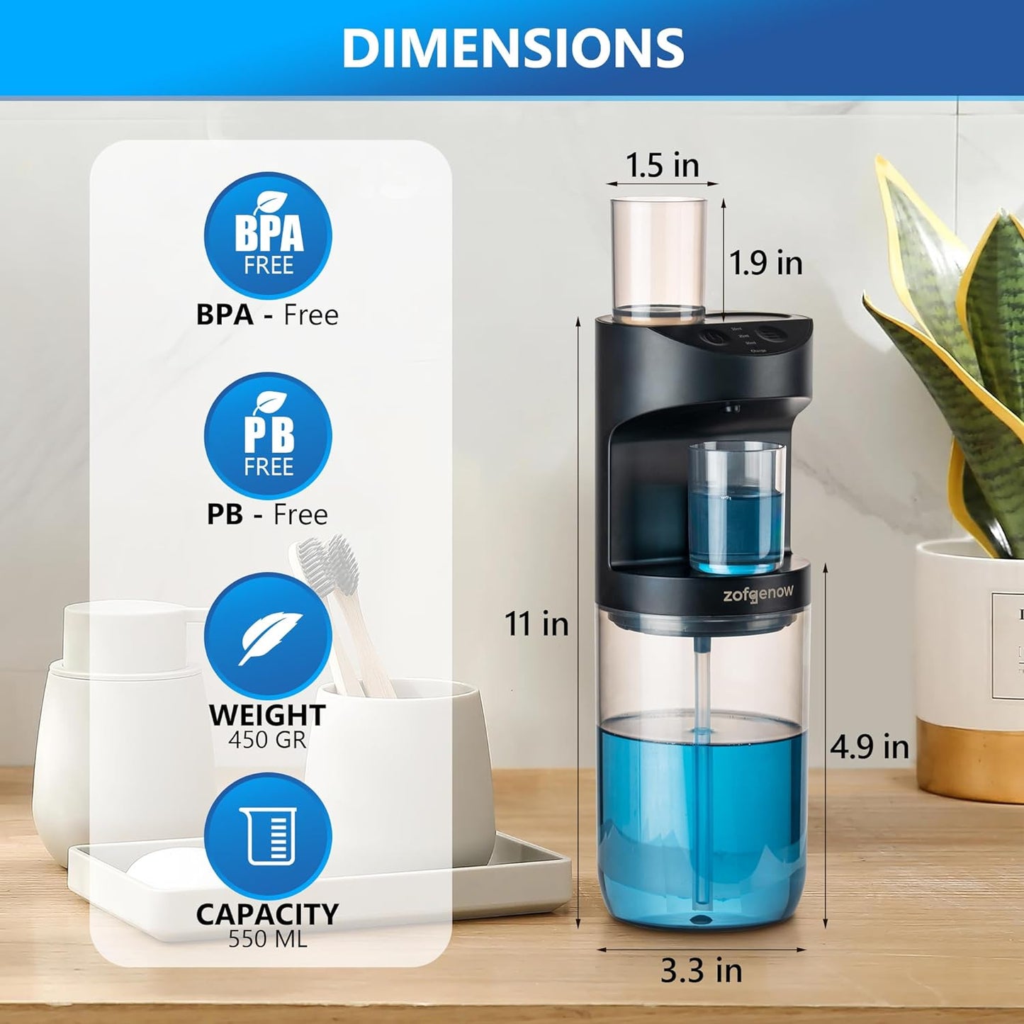 Automatic Mouthwash Dispenser for Bathroom