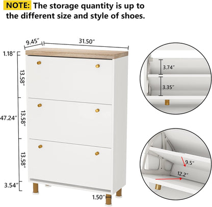 3 Drawer Shoe Cabinet