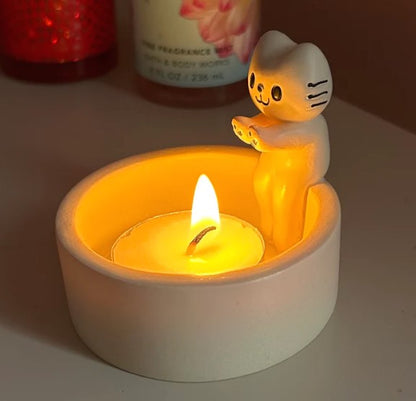 Cat Candle Holder