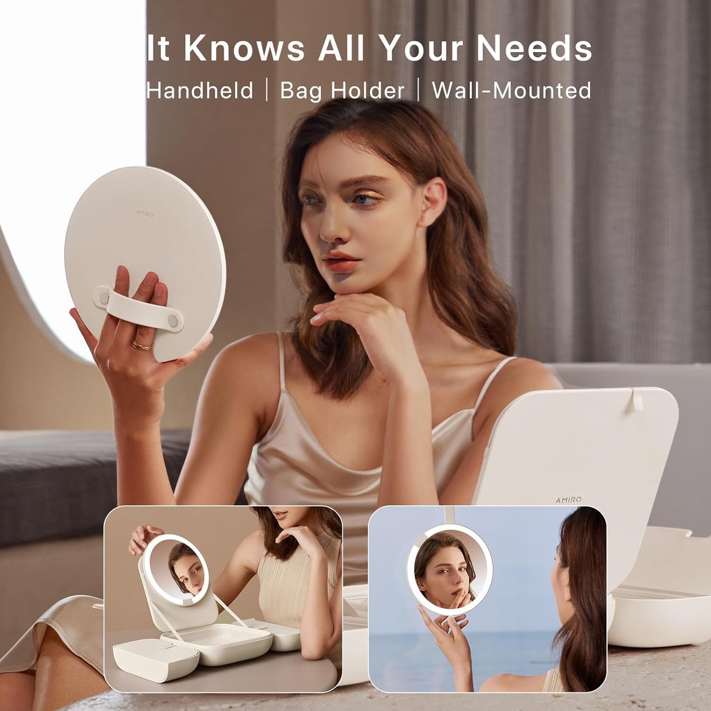 Portable LED Bag Mirror